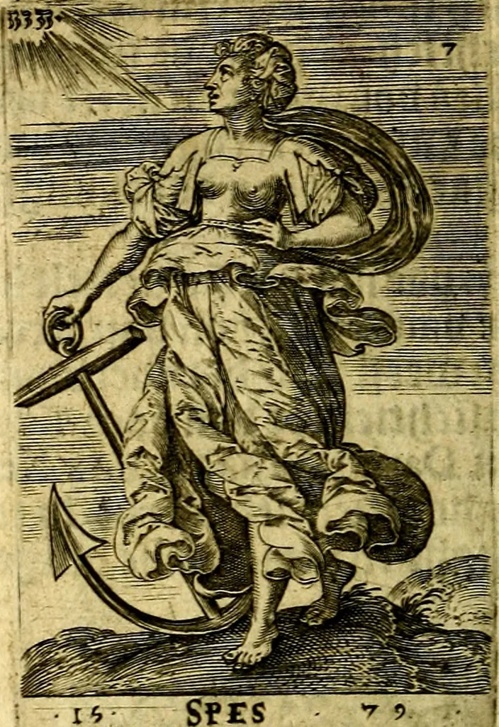 An illustration from Const-toonneel, inhoudende de beschrijvinghe ende XL. heerlijcke afbeeldindinghen onses Heeren Jesu Christi, met sijne apostelen, ende evangelisten, midtsgaders de hooft-deuchden ende ondeuchden. Ende ten laetsten de seven planeten. In coper gesneden door Johannis Wierix. De beschrijvinge is vergadert wt de H. Schrift ende soander soermaerde autheuren tot stichtinghe ende soermakinghe aller menschen, door N.D.C, 1609, leaf 71