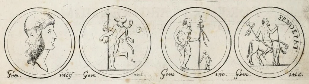 An illustration from Contemplatio gemmarum quarundam dactyliothecae Gorlaei, ante biennium & auctae, & illustratae, 1697, leaf 16