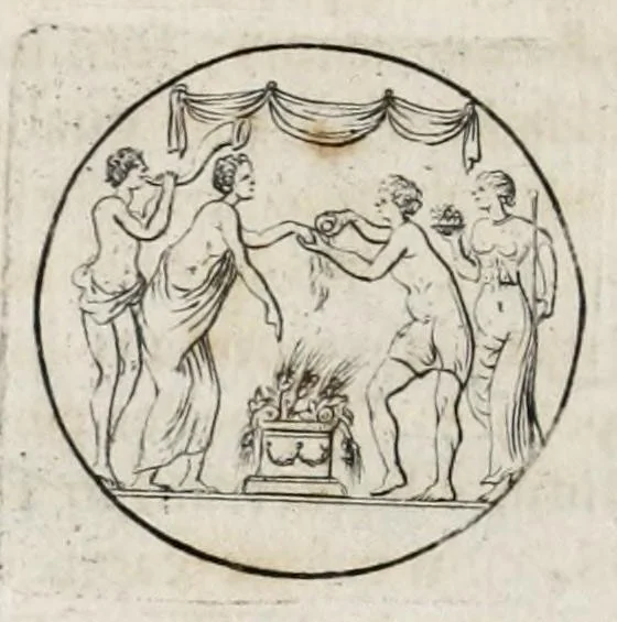 An illustration from Contemplatio gemmarum quarundam dactyliothecae Gorlaei, ante biennium & auctae, & illustratae, 1697, leaf 32