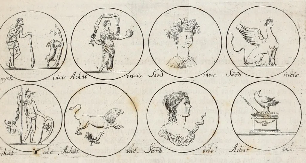 An illustration from Contemplatio gemmarum quarundam dactyliothecae Gorlaei, ante biennium & auctae, & illustratae, 1697, leaf 41