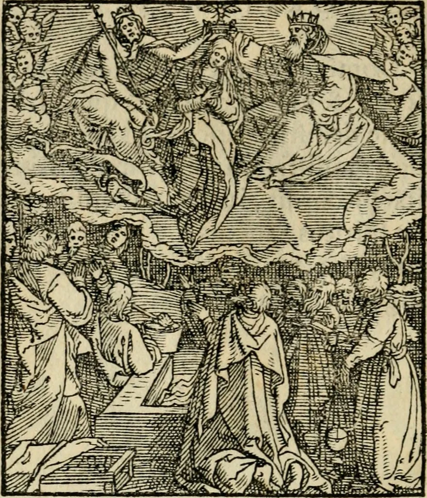 An illustration from Contemplatio totivs vitae et passionis Domini Nostri Iesv Christi, 1557, leaf 103