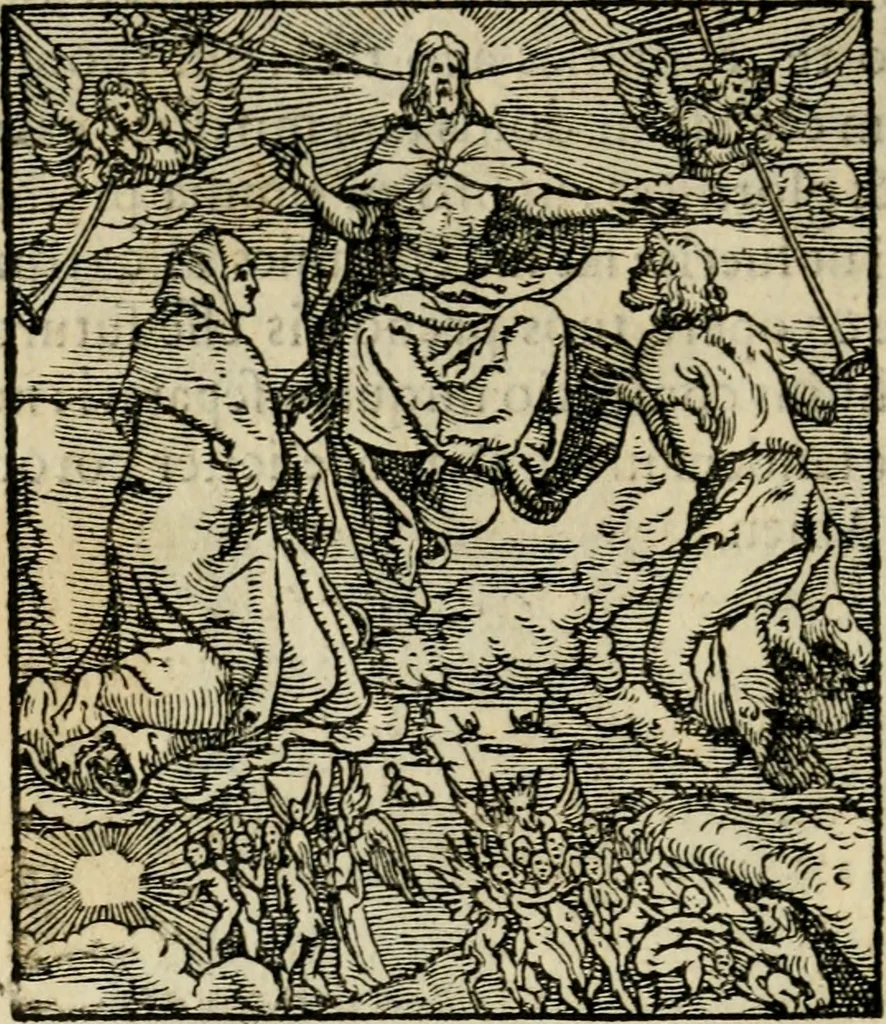 An illustration from Contemplatio totivs vitae et passionis Domini Nostri Iesv Christi, 1557, leaf 105