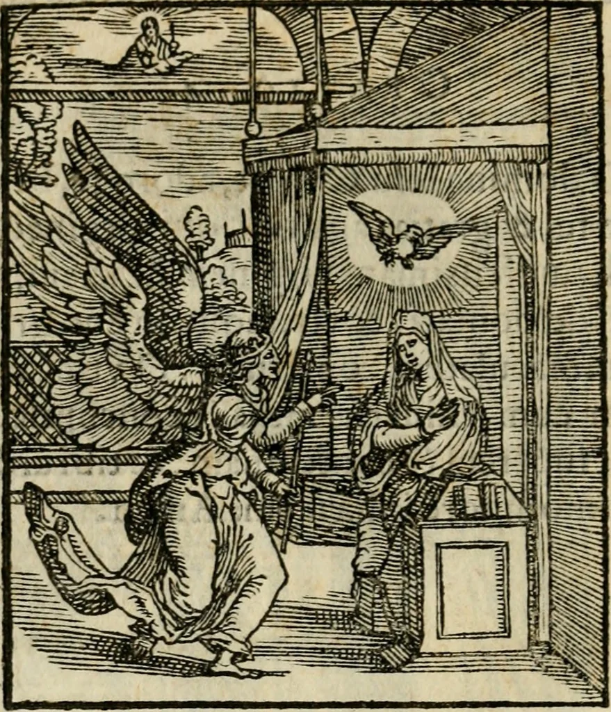 An illustration from Contemplatio totivs vitae et passionis Domini Nostri Iesv Christi, 1557, leaf 15