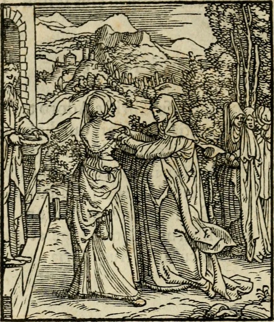 An illustration from Contemplatio totivs vitae et passionis Domini Nostri Iesv Christi, 1557, leaf 17