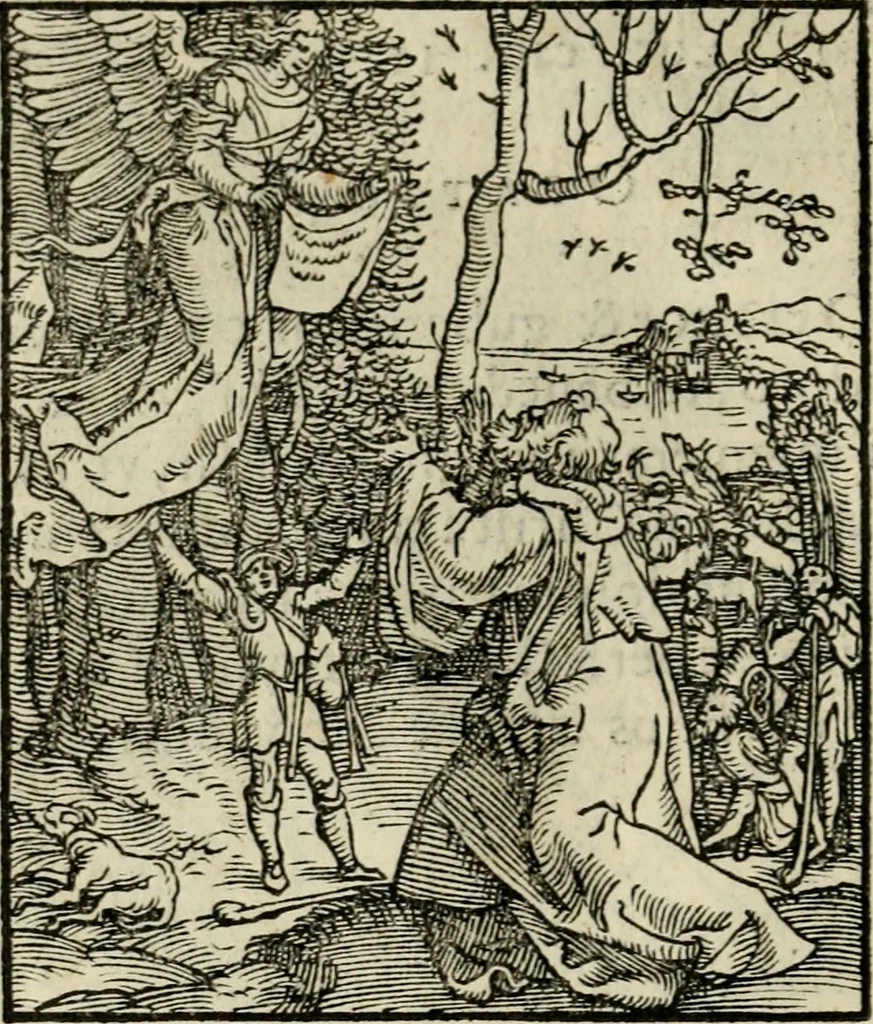 An illustration from Contemplatio totivs vitae et passionis Domini Nostri Iesv Christi, 1557, leaf 21