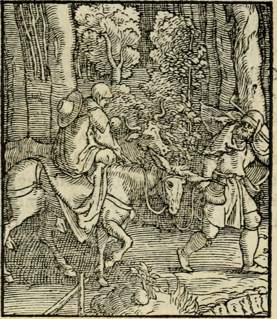 An illustration from Contemplatio totivs vitae et passionis Domini Nostri Iesv Christi, 1557, leaf 29
