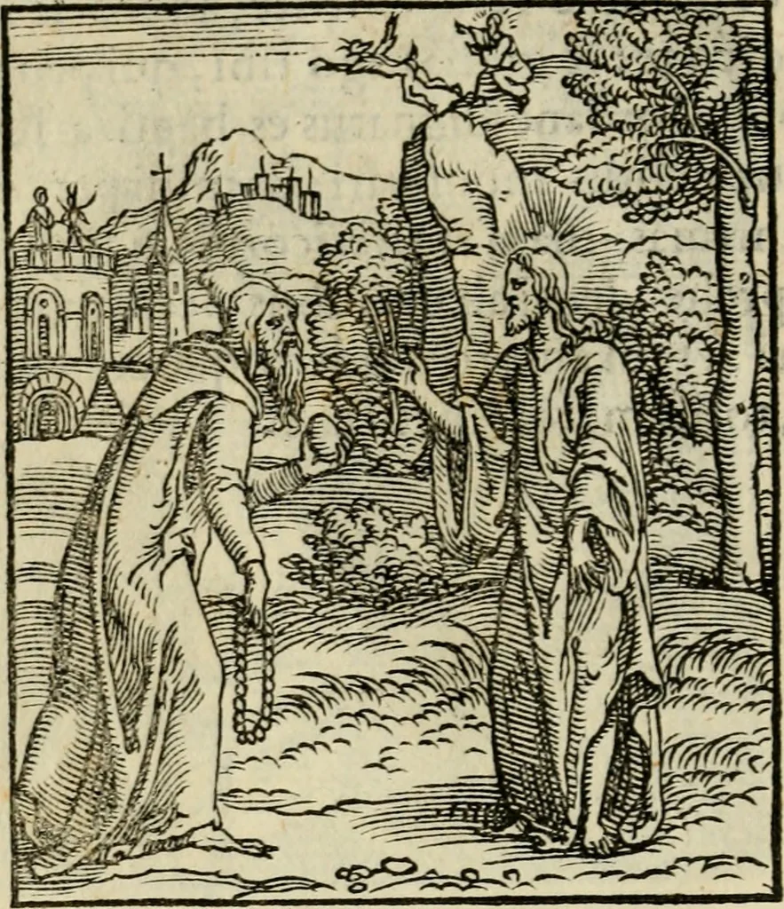 An illustration from Contemplatio totivs vitae et passionis Domini Nostri Iesv Christi, 1557, leaf 37