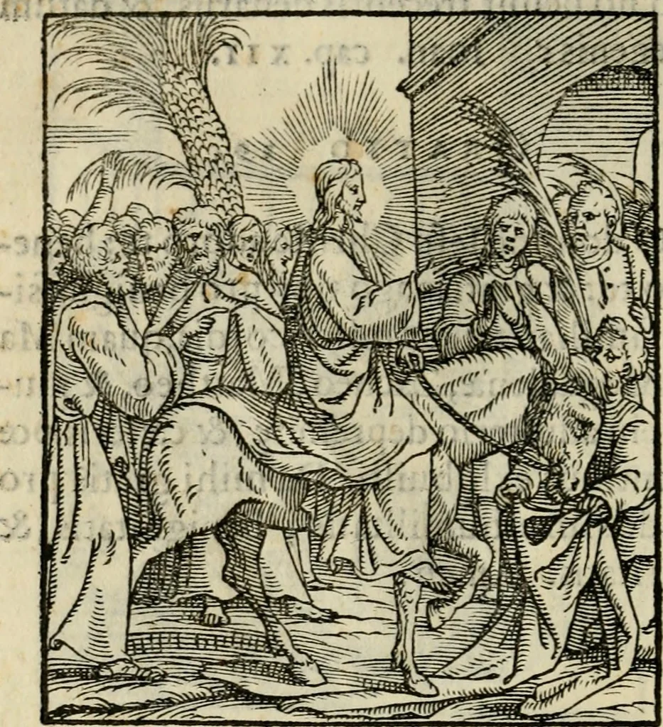 An illustration from Contemplatio totivs vitae et passionis Domini Nostri Iesv Christi, 1557, leaf 45
