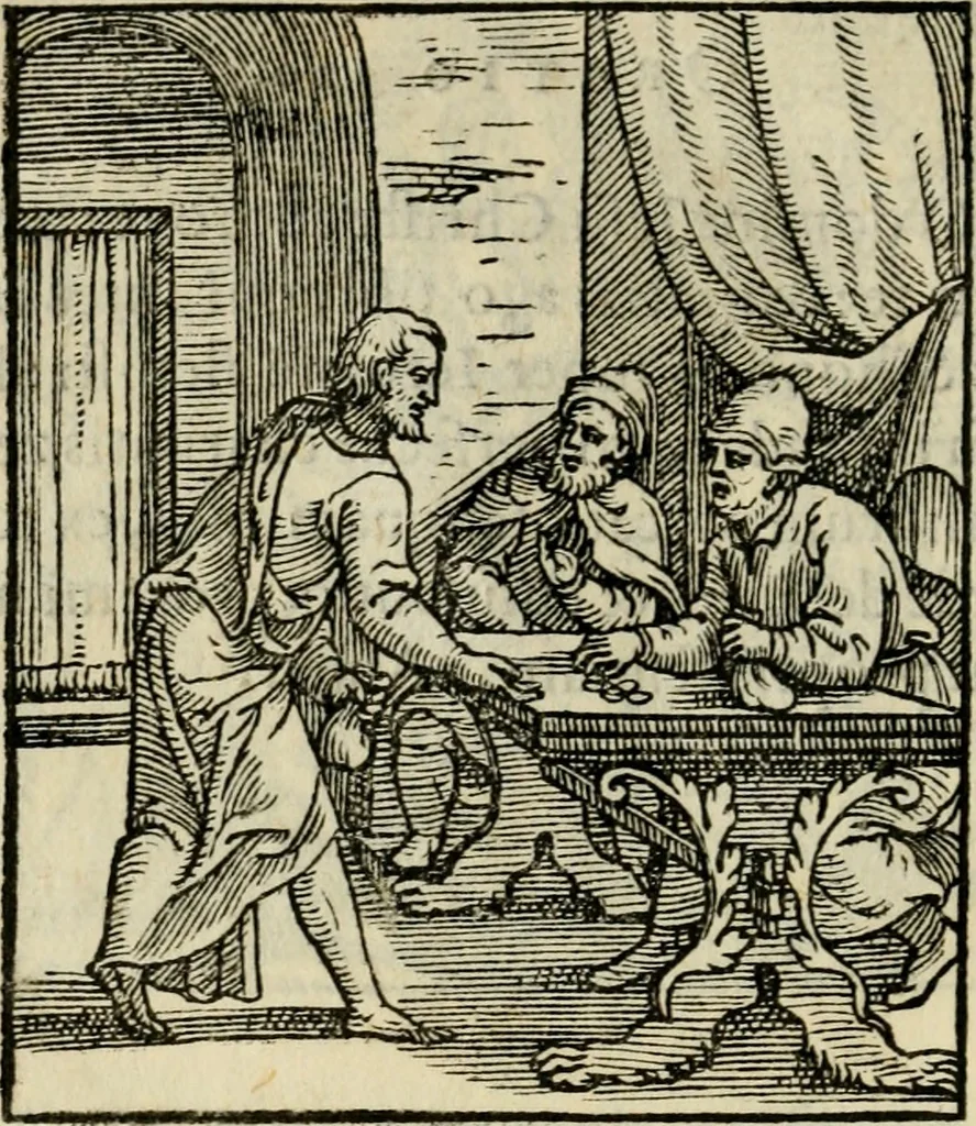 An illustration from Contemplatio totivs vitae et passionis Domini Nostri Iesv Christi, 1557, leaf 47