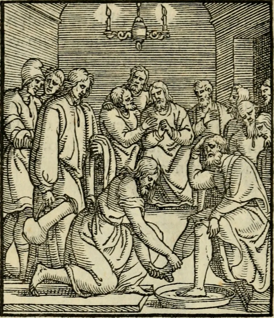 An illustration from Contemplatio totivs vitae et passionis Domini Nostri Iesv Christi, 1557, leaf 49