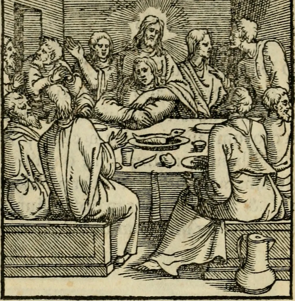 An illustration from Contemplatio totivs vitae et passionis Domini Nostri Iesv Christi, 1557, leaf 51