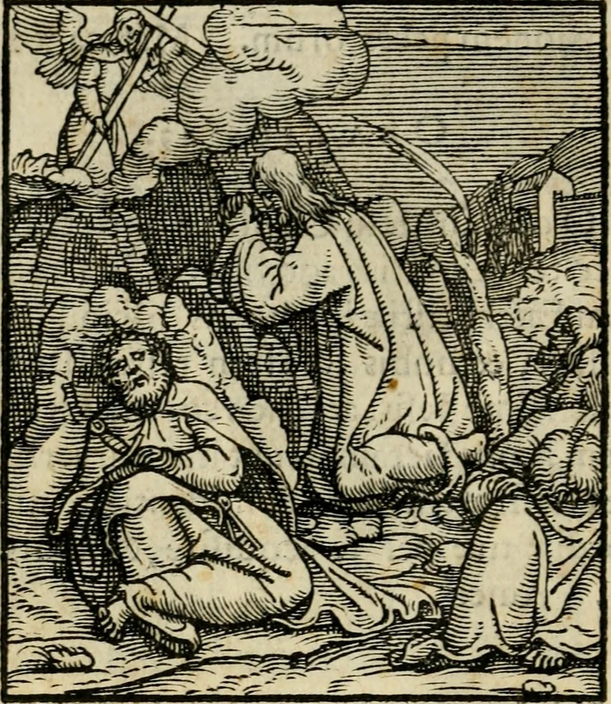 An illustration from Contemplatio totivs vitae et passionis Domini Nostri Iesv Christi, 1557, leaf 53