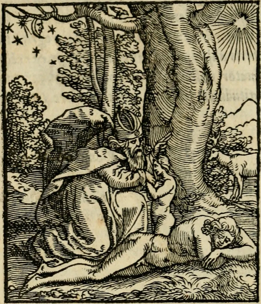 An illustration from Contemplatio totivs vitae et passionis Domini Nostri Iesv Christi, 1557, leaf 7