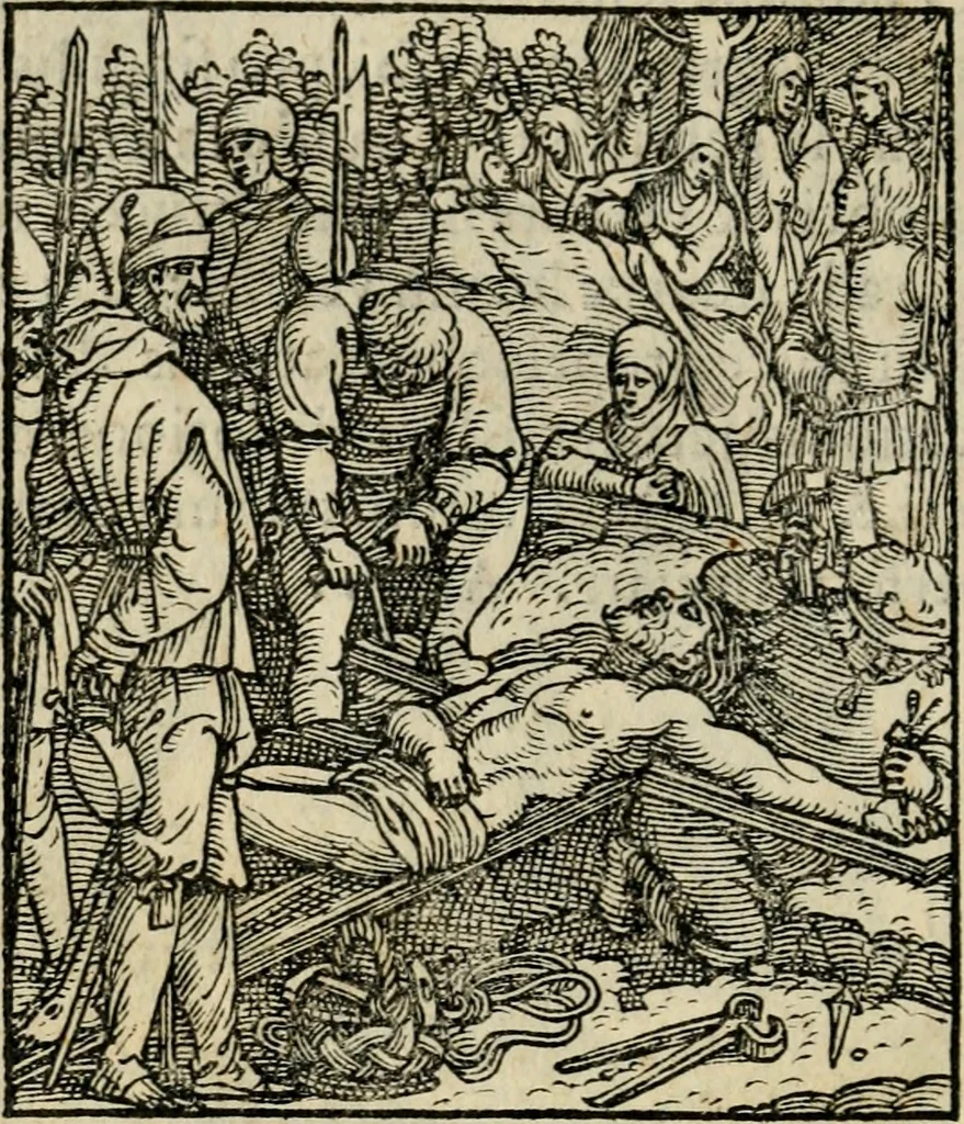 An illustration from Contemplatio totivs vitae et passionis Domini Nostri Iesv Christi, 1557, leaf 77