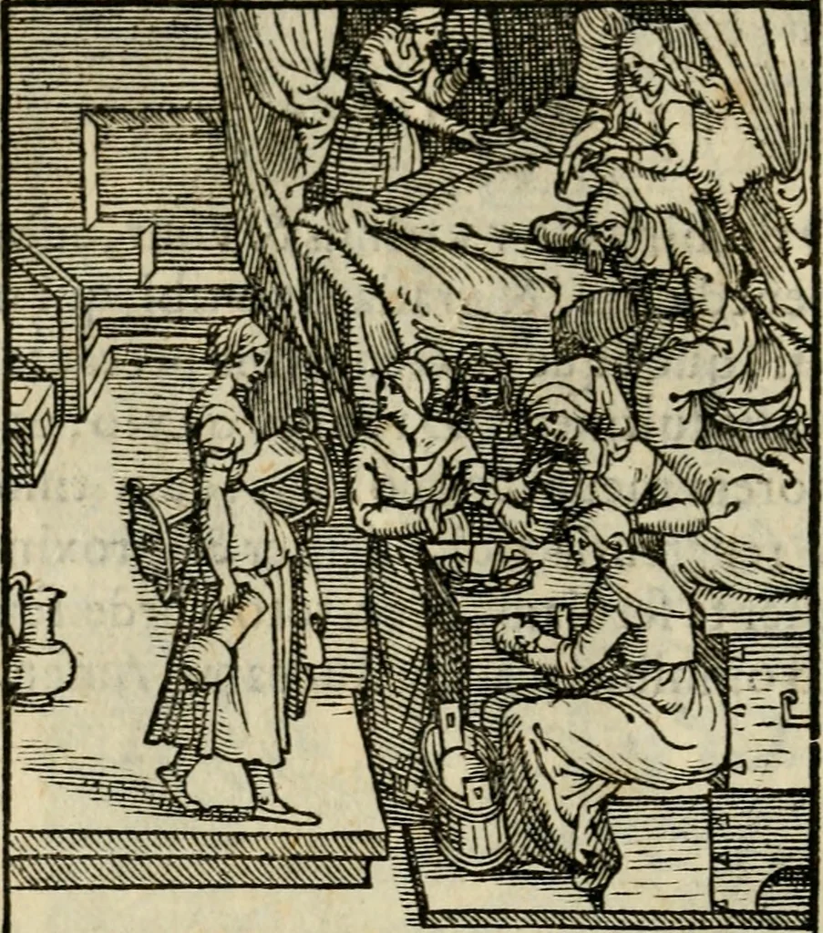 An illustration from Contemplatio totivs vitae et passionis Domini Nostri Iesv Christi, 1557, leaf 9