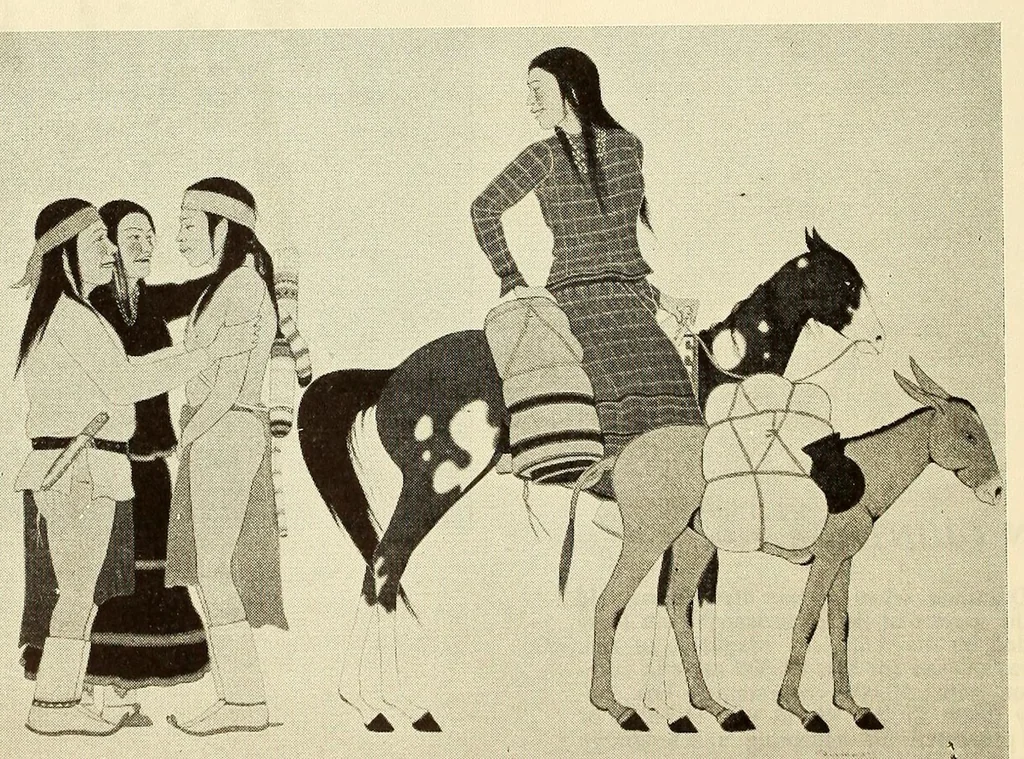 An illustration from Contemporary American Indian paintings from the Margretta S. Dietrich collection, 1900, leaf 10