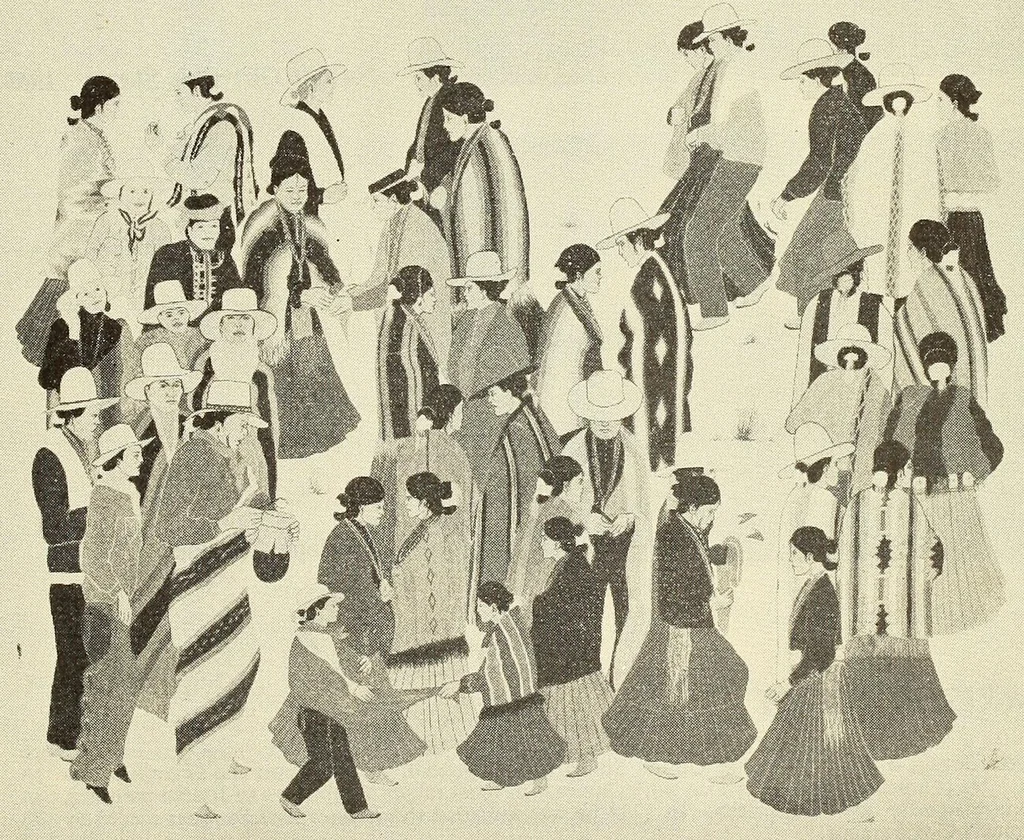 An illustration from Contemporary American Indian paintings from the Margretta S. Dietrich collection, 1900, leaf 13