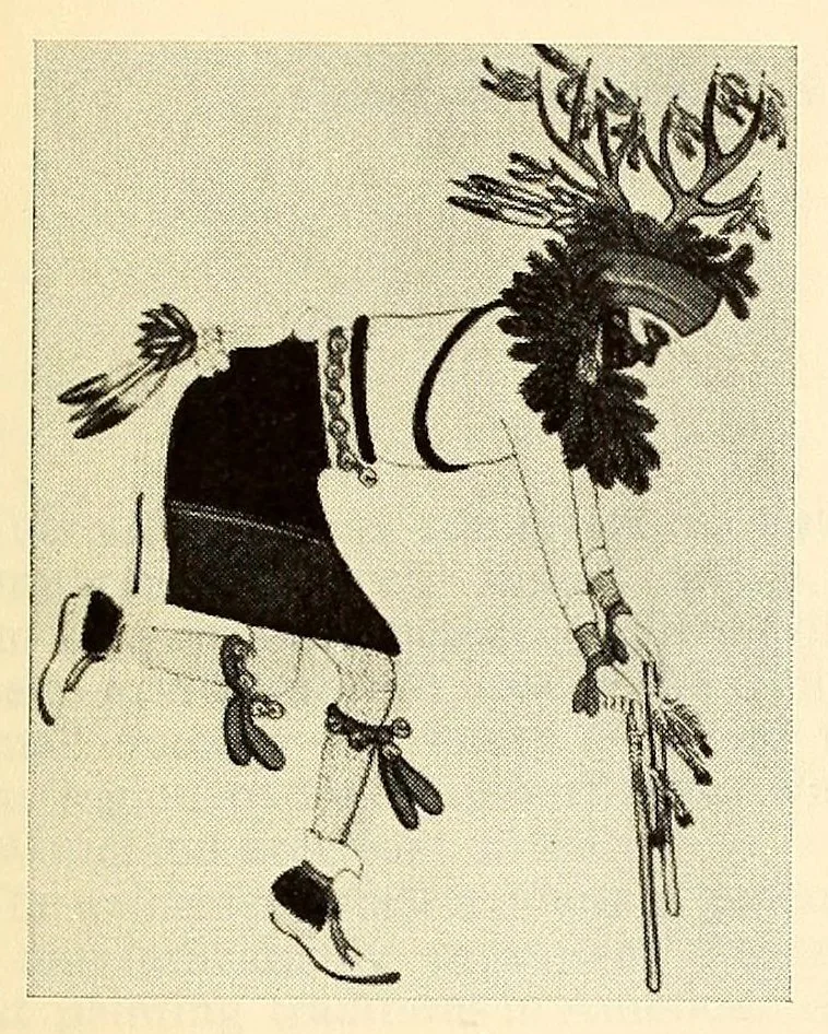 An illustration from Contemporary American Indian paintings from the Margretta S. Dietrich collection, 1900, leaf 5