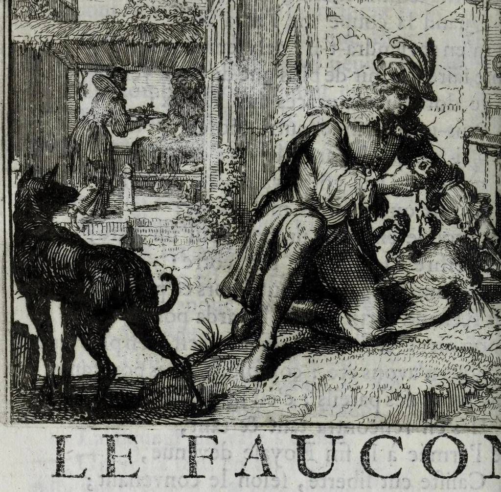 An illustration from Contes et nouvelles en vers, 1685, leaf 156