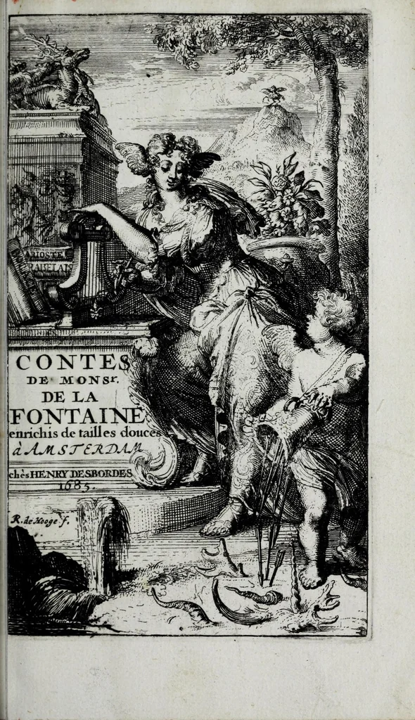 An illustration from Contes et nouvelles en vers, 1685, leaf 9