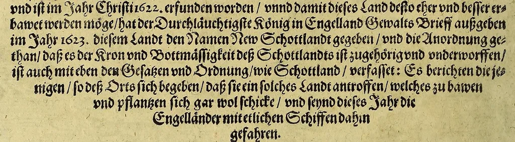 An illustration from Continuatio Americae, das ist: Forsetzung der Historien von der Newen Welt, oder Nidergängischen Indien, waran es auff diese Zeit noch anhero ermangelt. : Darinnen erstlich ein sattsame vnd gründtliche Beschreibung dess Newen Engellandts, welches die Englische das new erfundene Landt nennen, so bisscher noch nicht an Tag kommen. Zum andern, ein aussführlichere Erzehlung von Beschaffenheit der Landtschafften Virginia, Brasilia, Guiana, vnd Insul Bermuda, deren man bisshero schlechte vnd vnvollkommene Wissenschafft gehabt. Drittens, gantz newer aber doch warhafftiger Bericht, von dem bissher noch vnerkanten grossen Theil dess Erdekreises, Terra Australis oder Incognita, daruon noch in keiner Reise Schiffarth meldung beschehen. Sampt allem dem jenigen, was in einer vnd andern beschriebenen Landtschafft, nichts auss gescheiden, denckwürdigs zu sehen, vnd mit Luft vnd Verwunderung anzuhören. Am Ende ist vmb Gleichheit der Materien willen, hierbey gefügt ein weitläufftiger Discurs, wie die Statt S. Saluator vnnd Baia in gewunnen worden. Alles mit beygefügten Kupfferstücken vnd zu gehörigen gantz newen luftigen Landtschafften, erläutert vnd geziert, auch biss auff das 1627. Jahr continuirt, 1627, leaf 28