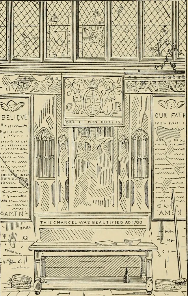 An illustration from Contrasts : or a parallel between the noble edifices of the middle ages, and corresponding buildings of the present day; shewing the present decay of taste. Accompanied by appropriate text, 1898, leaf 27