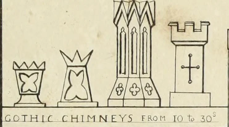 An illustration from Contrasts ; or, A parallel between the noble edifices of the middle ages, and corresponding buildings of the present day, shewing the present decay of taste ; accompanied by appropriate text, 1841, leaf 6