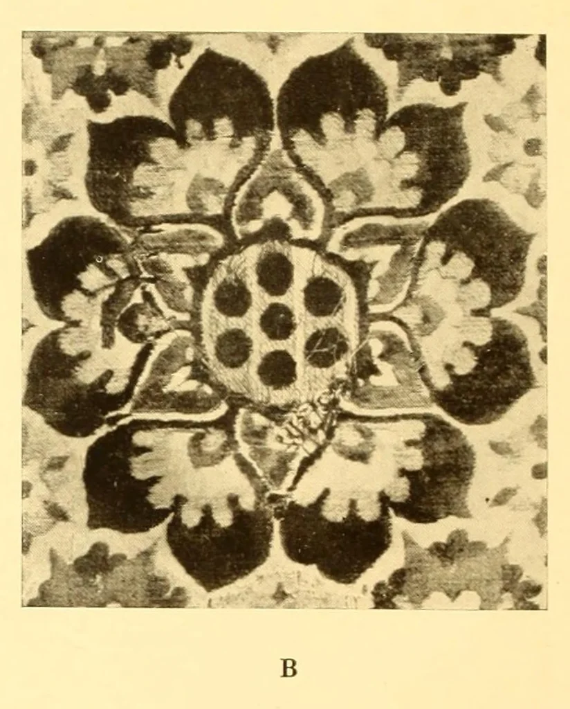 An illustration from Contributi allo studio dell'arte tessile, 1920, leaf 118