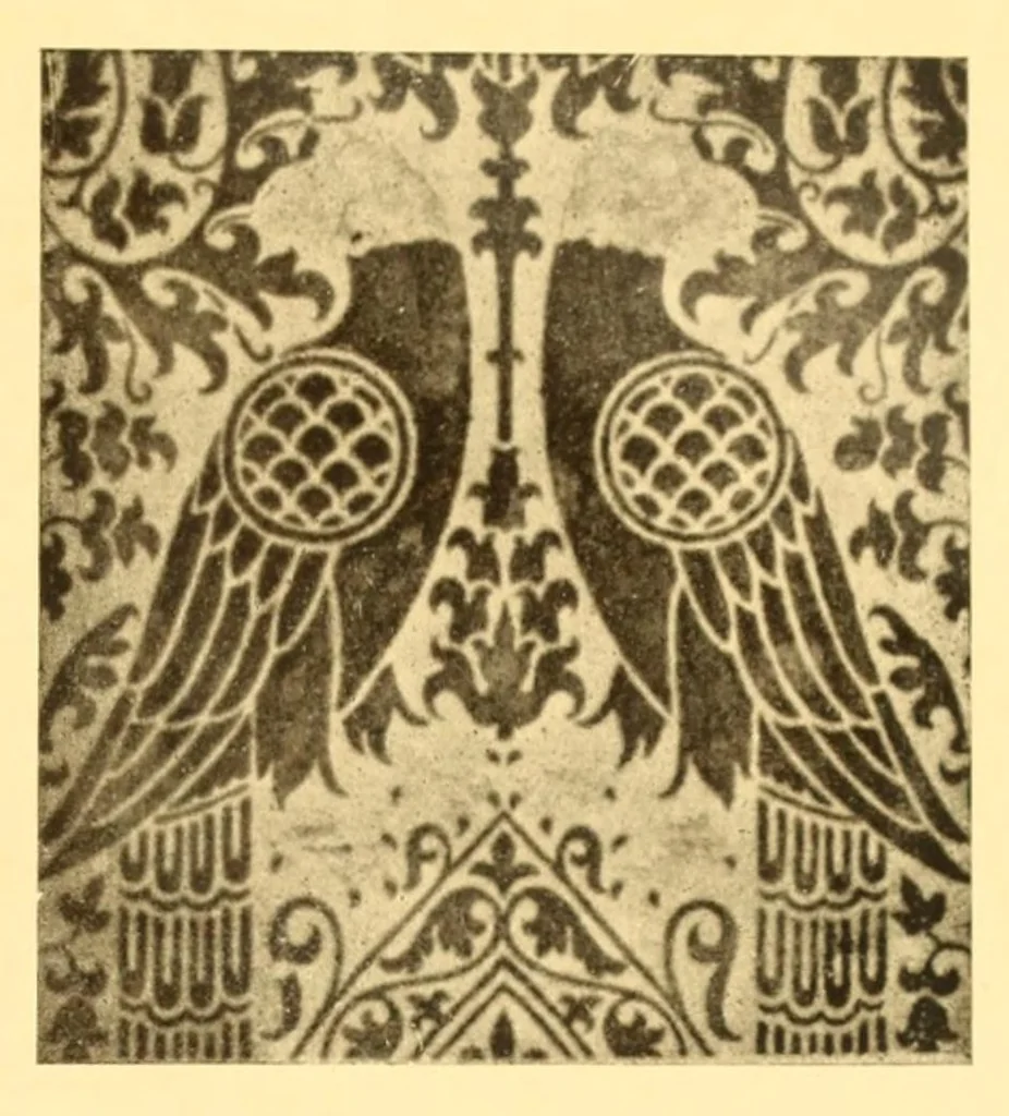 An illustration from Contributi allo studio dell'arte tessile, 1920, leaf 121