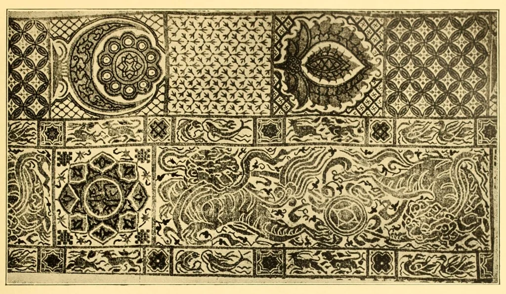An illustration from Contributi allo studio dell'arte tessile, 1920, leaf 49