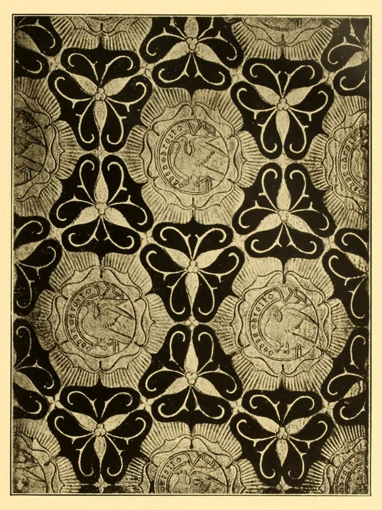 An illustration from Contributi allo studio dell'arte tessile, 1920, leaf 69
