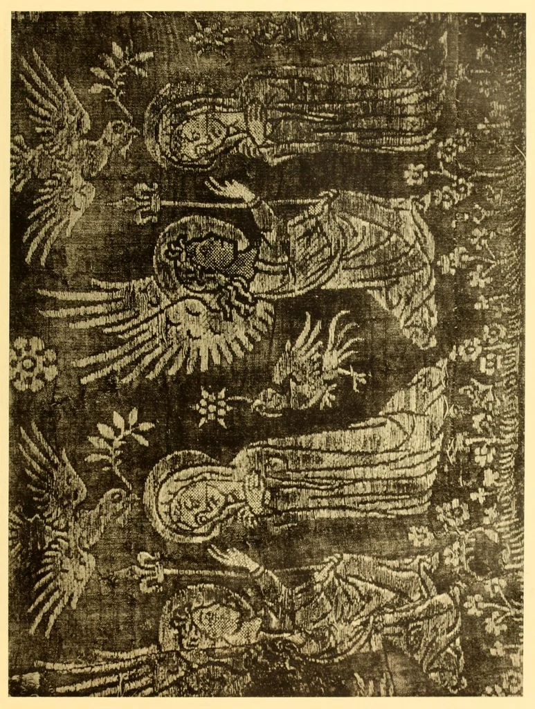 An illustration from Contributi allo studio dell'arte tessile, 1920, leaf 91