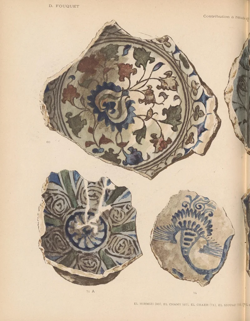 An illustration from Contribution a l'étude de la céramique orientale, 1900, leaf 194