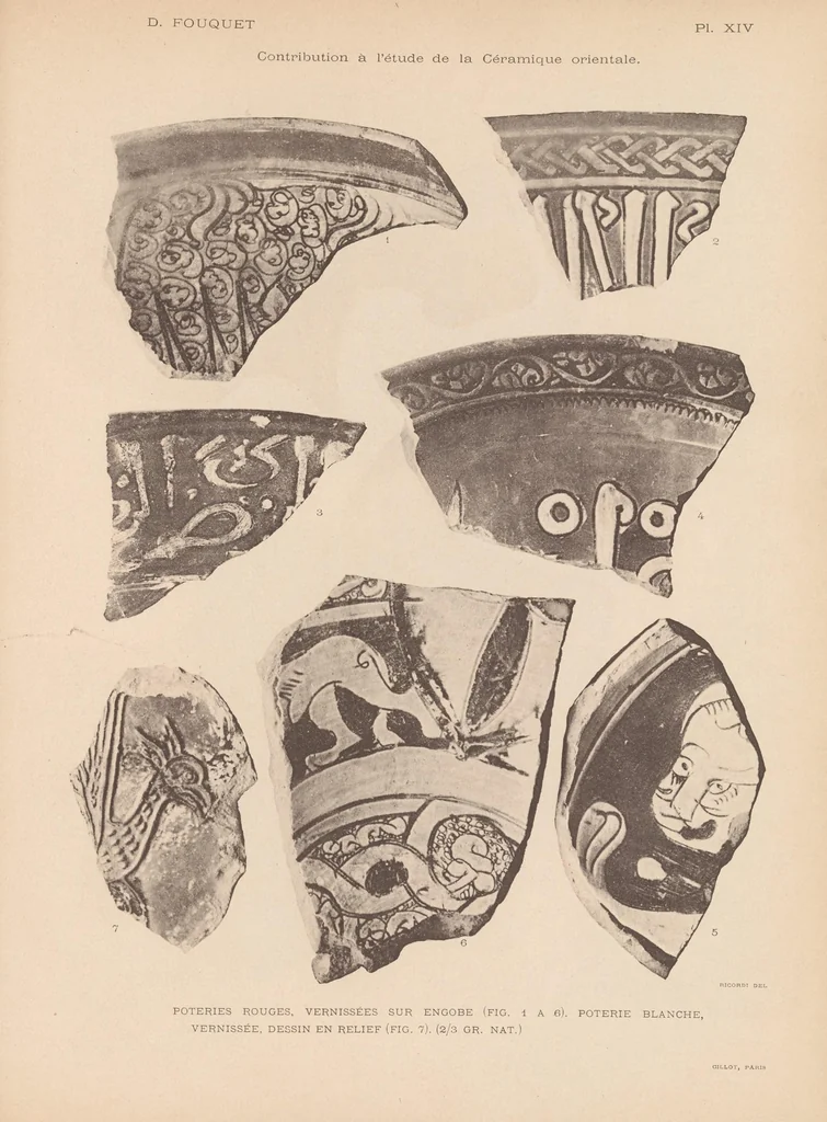 An illustration from Contribution a l'étude de la céramique orientale, 1900, leaf 217