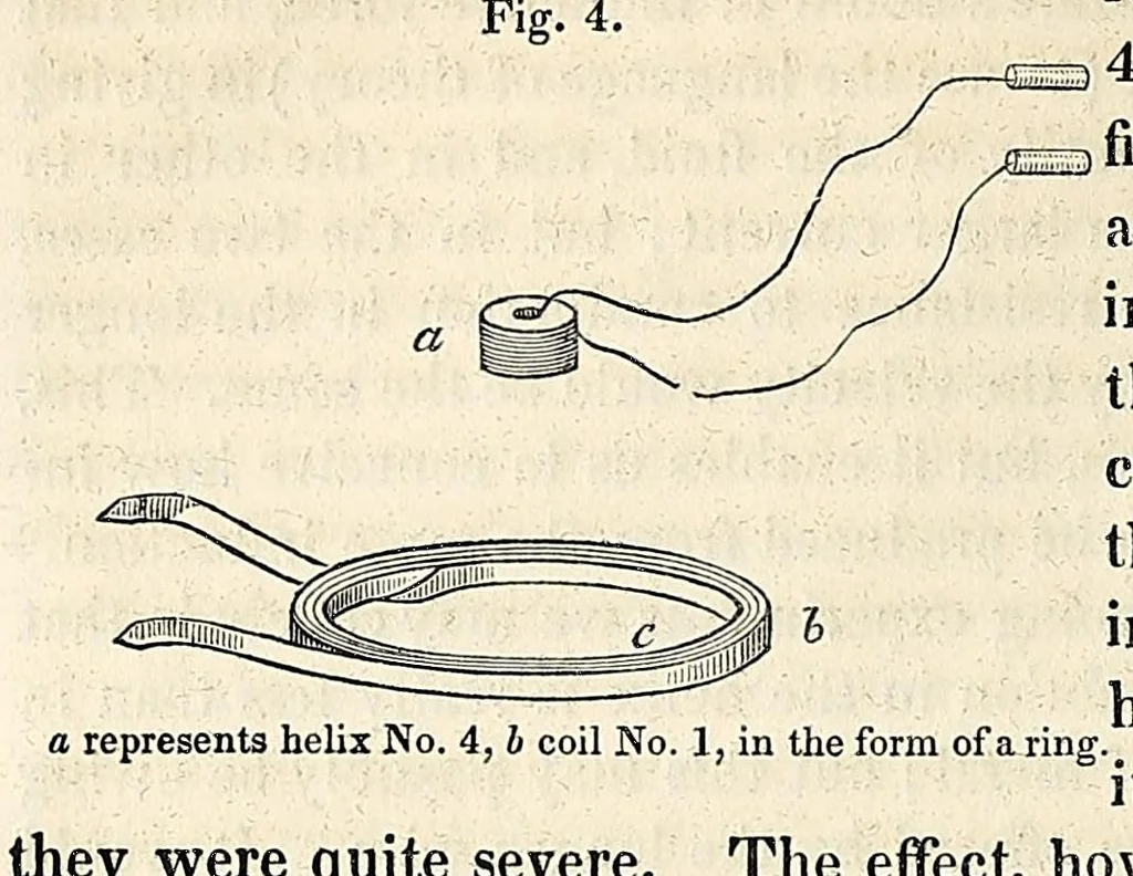 An illustration from Contributions to electricity and magnetism, 1839, leaf 20