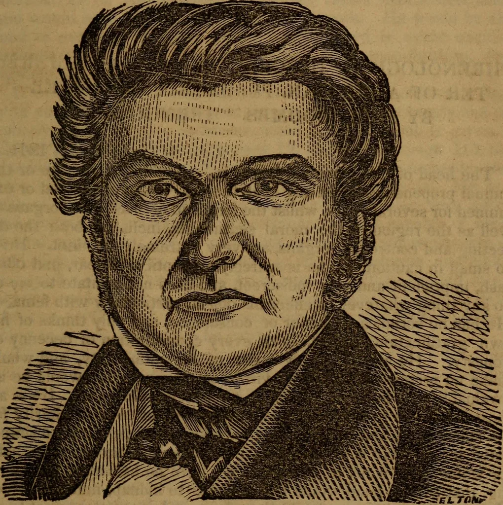 An illustration from Coombs' popular phrenology:, 1865, leaf 118
