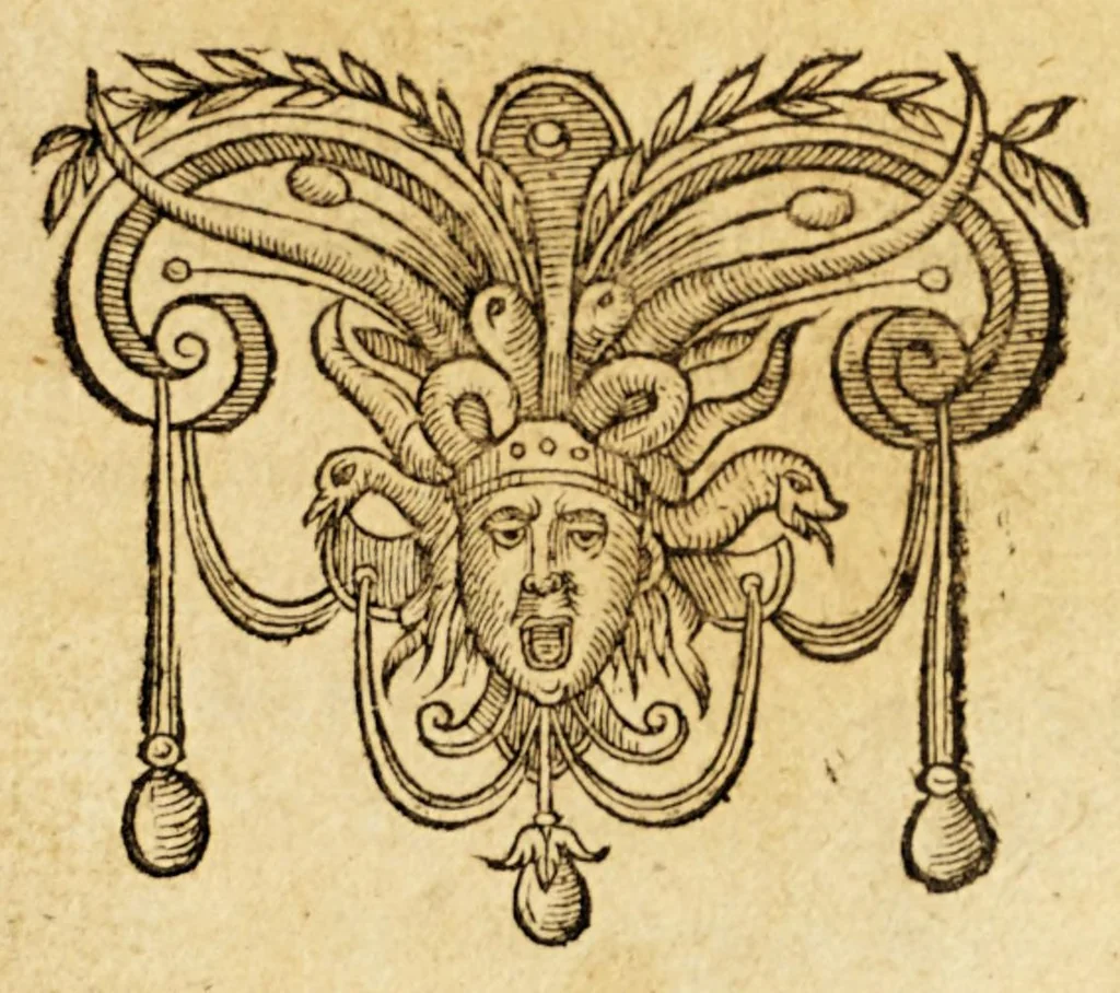 An illustration from Copie de lanti-espagnol, faict a Paris. : Auec vn extraict de la declaration du Roy d'Espagne aux Princes de France, & autres tenans le parti de la religion catholique à l'encontre des heretiques de ce royaume, leurs fauters & adherans, 1590, leaf 1