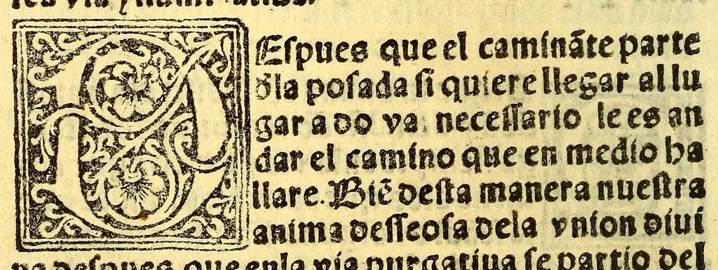 An illustration from Copilacion breue de vn tratado de sant Buenauentura que se llama: Mistica theologia, 1549, leaf 28