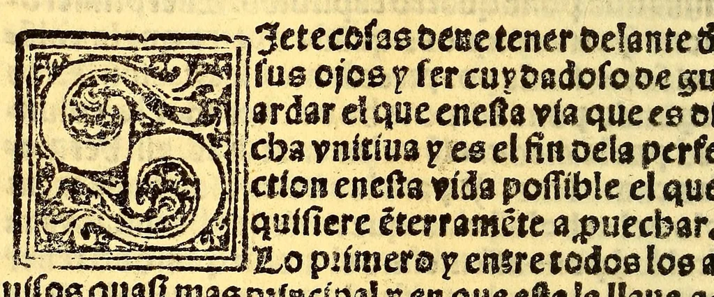 An illustration from Copilacion breue de vn tratado de sant Buenauentura que se llama: Mistica theologia, 1549, leaf 50