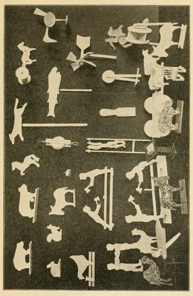 An illustration from Coping saw work, 1909, leaf 13