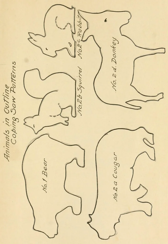 An illustration from Coping saw work, 1909, leaf 15