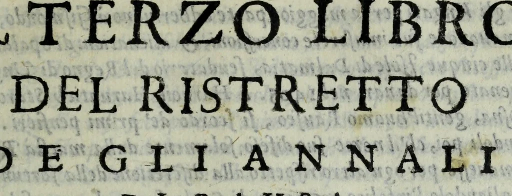 An illustration from Copioso ristretto de gli annali di Rausa : libri quattro, 1605, leaf 125