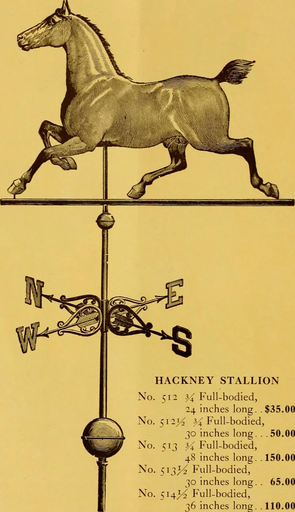 An illustration from Copper weather vanes., 1921, leaf 13