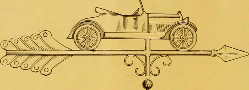 An illustration from Copper weather vanes., 1921, leaf 37