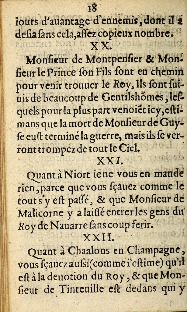 An illustration from Coppie des Memoires secrets en forme de Missiue : enuoyees de Bloys par vn Polytique mal-asseuré à vn sien amy aussi Polytique de ceste ville de Paris. Auec la responce laquelle a esté descouuerte sur vn Lacquais sortant de ceste ville, lequel a donné l'addresse dudict Polytique, au logis duquel ledicts Memoires ont esté trouuez. Comme sõmairement & au vray l'Estat auquel presentement sont les affaires du Roy, & de l'vnyon Catholique & Generalle de France., 1589, leaf 18