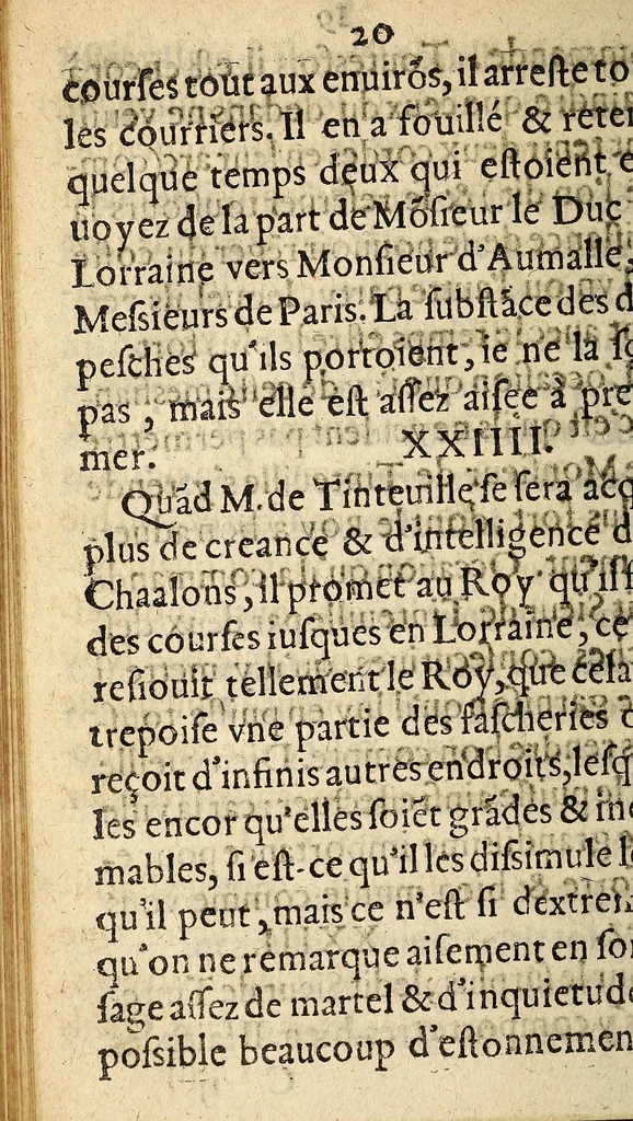 An illustration from Coppie des Memoires secrets en forme de Missiue : enuoyees de Bloys par vn Polytique mal-asseuré à vn sien amy aussi Polytique de ceste ville de Paris. Auec la responce laquelle a esté descouuerte sur vn Lacquais sortant de ceste ville, lequel a donné l'addresse dudict Polytique, au logis duquel ledicts Memoires ont esté trouuez. Comme sõmairement & au vray l'Estat auquel presentement sont les affaires du Roy, & de l'vnyon Catholique & Generalle de France., 1589, leaf 20