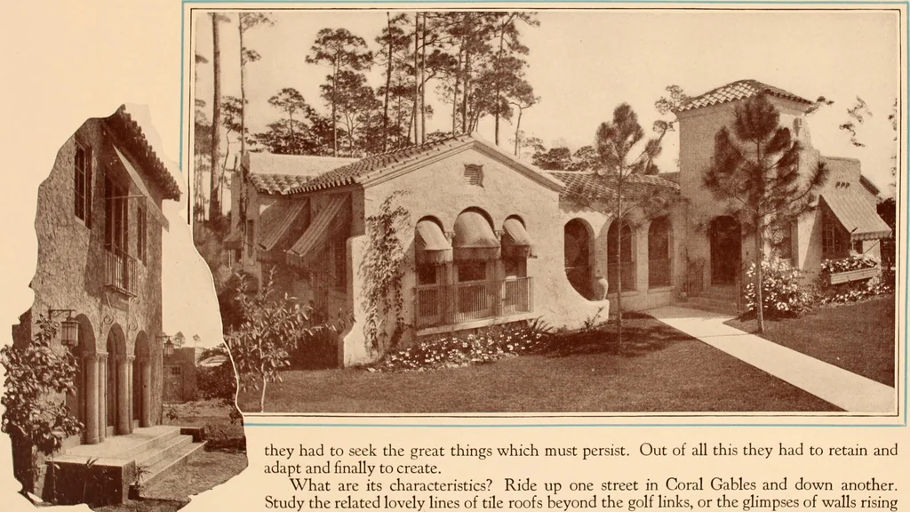 An illustration from Coral Gables homes, Miami, Florida / [George E. Merrick], 1920, leaf 21