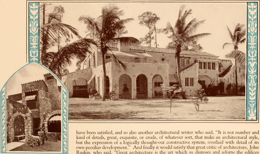 An illustration from Coral Gables homes, Miami, Florida / [George E. Merrick], 1920, leaf 27