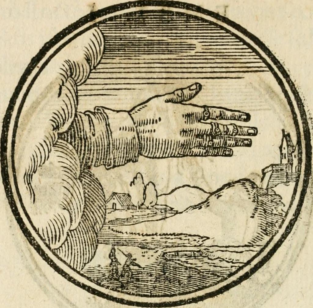 An illustration from Cornelii Giselberti Plempii Amsterodamum monogrammon, 1616, leaf 133