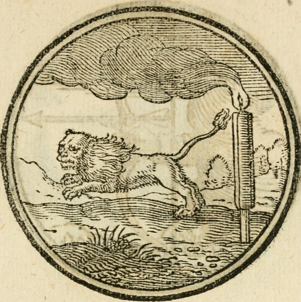 An illustration from Cornelii Giselberti Plempii Amsterodamum monogrammon, 1616, leaf 134